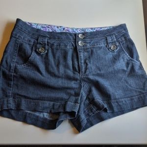 Denim shorts